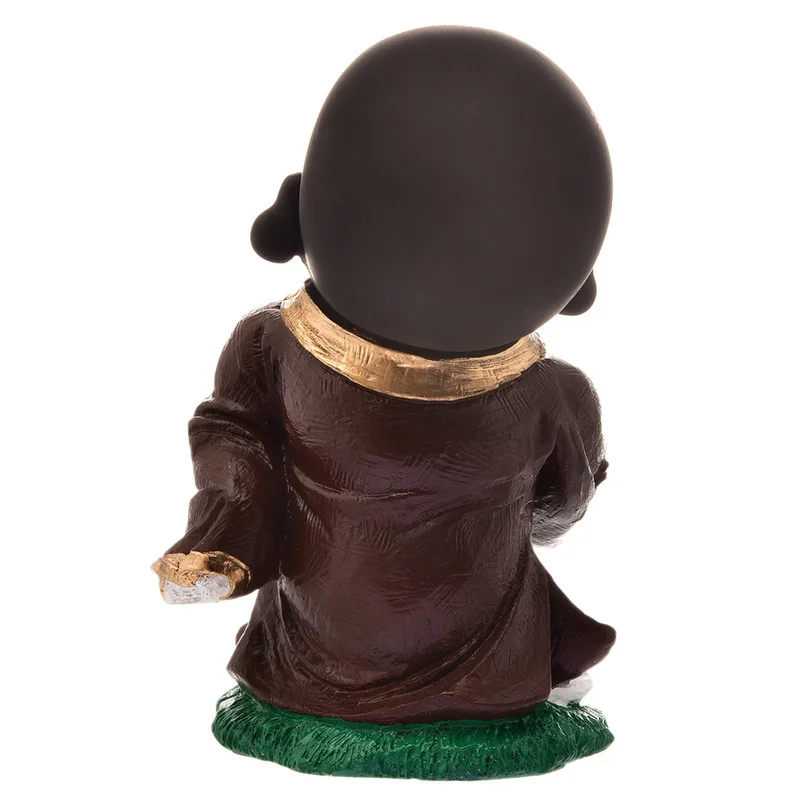 Buddha Idols Handcrafted Ployresin Lord Buddha Standing Brown Colour Thinking Statue  Showpiece Home Decor/Office Decor/Spiritual Gift Home Decor Showpiece and Gifts by HomeDecorKart and Karigaari India