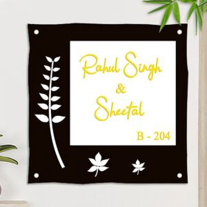 Beautiful Durable Acrylic Name Plate for Office Home Stylish Custom - Karigaari India Aesthetic Home Decor