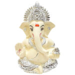 Antique Ganesha for Car Dashboard & Gifting (Yellow) - Karigaari India Aesthetic Home Decor