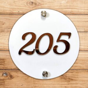Beautiful Customized Number Plate for House Gifting Idea for Home (Water Proof) - Karigaari India Aesthetic Home Decor