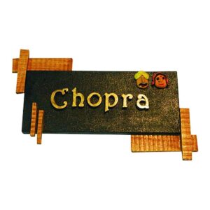 Durable Beautiful Wooden Name Plate for House Sturdy Personalized - Karigaari India Aesthetic Home Decor