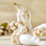 Buddha Trio Statue Set | Seated, Reclining, Candle Holder - Resin Decor-Resin Set for Meditation & Peaceful Home - Karigaari India Aesthetic Home Decor