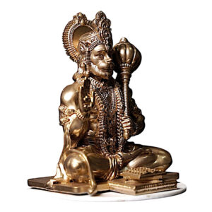 Golden Hanuman Resin  Idol for Car Dashboard - Karigaari India Aesthetic Home Decor