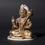 Golden Hanuman Resin  Idol for Car Dashboard - Karigaari India Aesthetic Home Decor