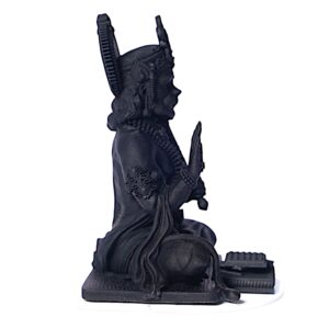 Black Resin Lord Hanuman Statue - Hindu Deity Figurine - Spiritual Home Decor - Religious Gift - Karigaari India Aesthetic Home Decor