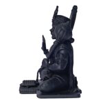 Black Resin Lord Hanuman Statue - Hindu Deity Figurine - Spiritual Home Decor - Religious Gift - Karigaari India Aesthetic Home Decor