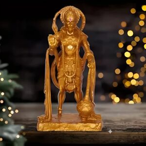 Divine Resin Hanuman Idol for Puja - Karigaari India Aesthetic Home Decor
