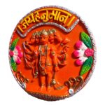 Panchmukhi Hanuman Wall Hanging Vibrant Resin Statue - Karigaari India Aesthetic Home Decor