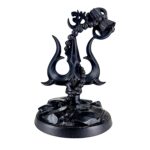Black Resin Trishul with Damru and Om Symbol | Lord Shiva Trishul Idol for Home Decor, Puja, and Gifting | Spiritual Statue for Positive Energy & Protection - Karigaari India Aesthetic Home Decor