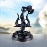 Black Resin Trishul with Damru and Om Symbol | Lord Shiva Trishul Idol for Home Decor, Puja, and Gifting | Spiritual Statue for Positive Energy & Protection - Karigaari India Aesthetic Home Decor