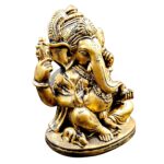 Antique Finish Lord Ganesha Idol Resin Ganpati Statue for Home Temple, Office & Gift Decor | Auspicious Ganesh Murti - Karigaari India Aesthetic Home Decor