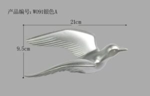 Karigaari Silver Flying Birds Resin Wall Art - Karigaari India Aesthetic Home Decor