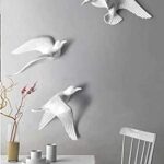 White Dove Wall Decor - Minimalist Flying Bird Set - Karigaari India Aesthetic Home Decor