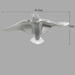 Karigaari Silver Flying Birds Resin Wall Art - Karigaari India Aesthetic Home Decor