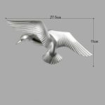 Karigaari Silver Flying Birds Resin Wall Art - Karigaari India Aesthetic Home Decor