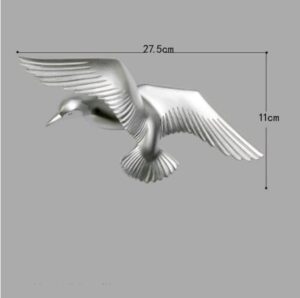 Karigaari Silver Flying Birds Resin Wall Art - Karigaari India Aesthetic Home Decor
