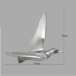 Karigaari Silver Flying Birds Resin Wall Art - Karigaari India Aesthetic Home Decor