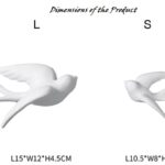 Elegant Bird Wall Hangings - Minimalist White Home Decoration - Karigaari India Aesthetic Home Decor