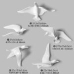 White Dove Wall Decor - Minimalist Flying Bird Set - Karigaari India Aesthetic Home Decor