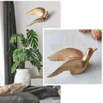Gold Bird Wall Decor Set of 3 - Modern Home Accents - Karigaari India Aesthetic Home Decor