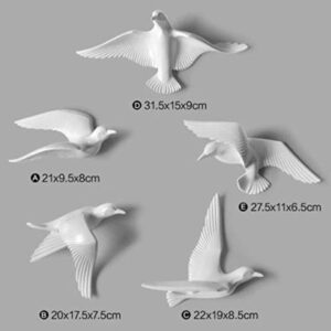 Handcrafted Swallow Flock Decor - Set of 10 - Karigaari India Aesthetic Home Decor