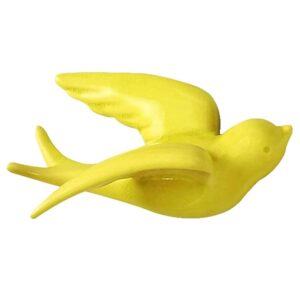 Bright Bird Wall Hangings - Vibrant Yellow Home Decoration - Karigaari India Aesthetic Home Decor