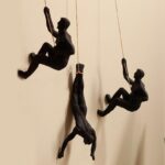 Modern Resin Wall Climber Men Set - Karigaari India Aesthetic Home Decor