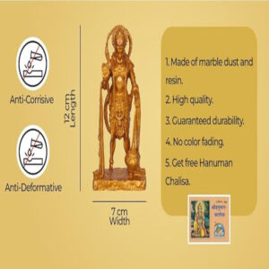 Divine Resin Hanuman Idol for Puja - Karigaari India Aesthetic Home Decor