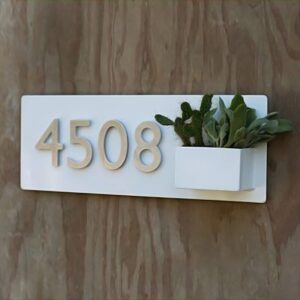 Sleek Planter Number plate for Home Decor & Office - Karigaari India Aesthetic Home Decor