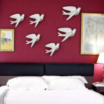 Abstract Bird Wall Art - Modern White Flying Shapes - Karigaari India Aesthetic Home Decor