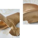 Metallic Finish Flying Birds Wall Decor - Modern Gold Art Set - Karigaari India Aesthetic Home Decor