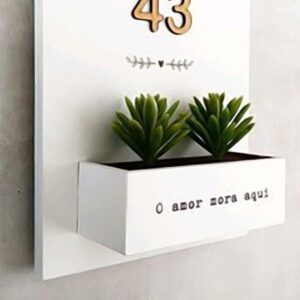 Handcrafted Customized/Personilized Designer Vertical House Number Tag - Karigaari India Aesthetic Home Decor
