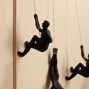 Modern Resin Wall Climber Men Set - Karigaari India Aesthetic Home Decor