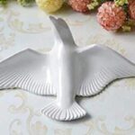 White Dove Wall Decor - Minimalist Flying Bird Set - Karigaari India Aesthetic Home Decor