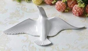 White Dove Wall Decor - Minimalist Flying Bird Set - Karigaari India Aesthetic Home Decor