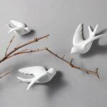Elegant Bird Wall Hangings - Minimalist White Home Decoration - Karigaari India Aesthetic Home Decor