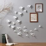 Elegant Bird Wall Hangings - Minimalist White Home Decoration - Karigaari India Aesthetic Home Decor