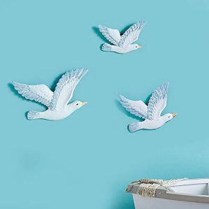 Mediterranean Style Bird Wall Art - Set of Three - Karigaari India Aesthetic Home Decor