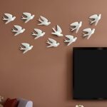 Elegant Bird Wall Hangings - Minimalist White Home Decoration - Karigaari India Aesthetic Home Decor