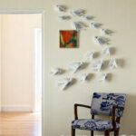White Flying Birds Wall Decor Set - 17 Resin - Karigaari India Aesthetic Home Decor