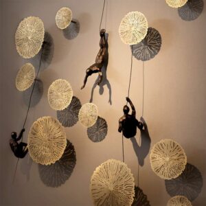 Modern Hanging Figures & Textured Rounds - Karigaari India Aesthetic Home Decor