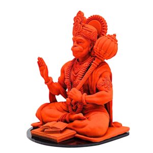 Resin Hanuman Idol Blessing Bajrangbali Statue - Karigaari India Aesthetic Home Decor