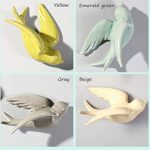 Karigaari India Handcrafted Poly-Resin Wall Hanging Set of 6 Multicolor Flying Birds - Karigaari India Aesthetic Home Decor