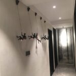 Modern Resin Wall Climber Sculpture Set - Karigaari India Aesthetic Home Decor