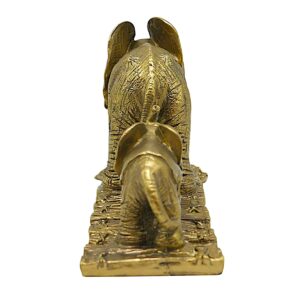 Antique Finish Resin Elephant Statue for Home Decor - Karigaari India Aesthetic Home Decor