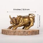 Antique Resin Finish Charging Bull Home Accent - Karigaari India Aesthetic Home Decor