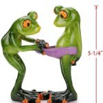 Funny Frog Figurine Resin Decor - Quirky Gift - Karigaari India Aesthetic Home Decor