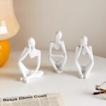 Abstract Meditative Thinker Statues Mindfulness-Inspired Decor for Modern Homes - Karigaari India Aesthetic Home Decor