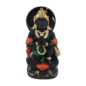 Black Hanuman Idol for Home Decor - Karigaari India Aesthetic Home Decor