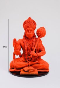 Resin Hanuman Idol Blessing Bajrangbali Statue - Karigaari India Aesthetic Home Decor